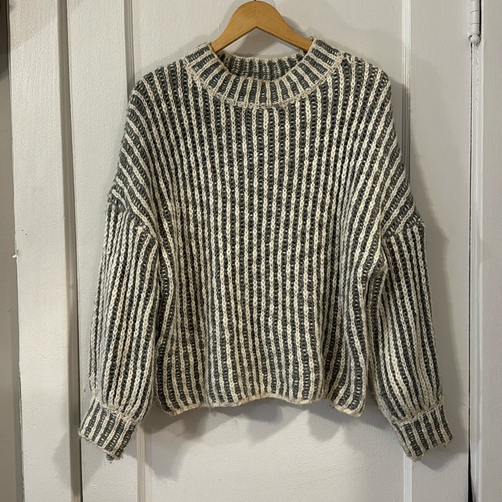 POL Striped Sweater Size M